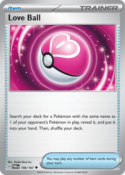 Love Ball (SV06: Twilight Masquerade) Near Mint Reverse Holofoil - Nick Nack's Full Frontal Attack