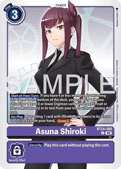 Asuna Shiroki (Time Stranger) Near Mint - Nick Nack's Full Frontal Attack