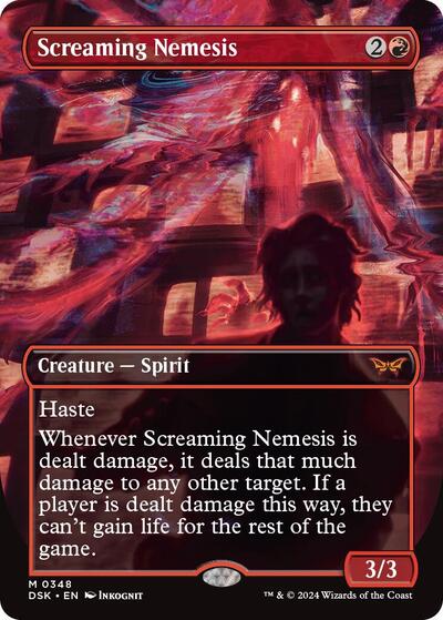 Screaming Nemesis (Borderless) (Duskmourn: House of Horror) Near Mint - Nick Nack's Full Frontal Attack