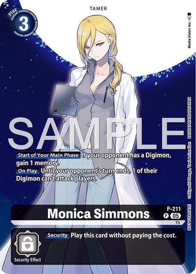Monica Simmons (Hacker's Slumber Box Promotion Pack) (Digimon Promotion Cards) Near Mint
