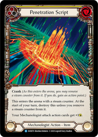 Penetration Script [EVO079] (Bright Lights)  Rainbow Foil