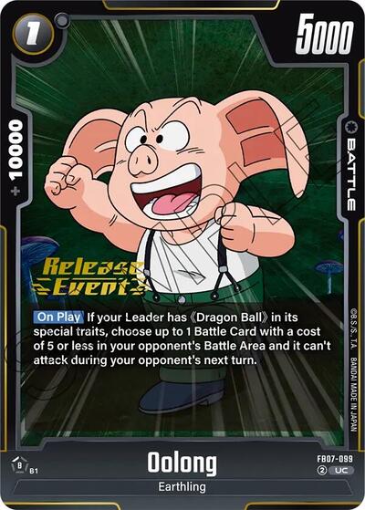 Oolong (Wish For Shenron Release Event Cards) Near Mint - Nick Nack's Full Frontal Attack