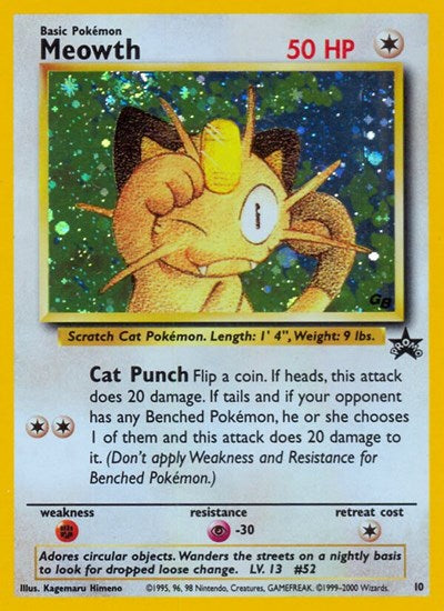 Meowth (WoTC Promo) Damaged / Poor Holofoil
