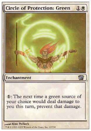 Circle of Protection: Green (8th Edition) Near Mint - Nick Nack's Full Frontal Attack