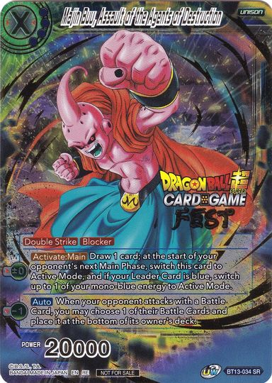 Majin Buu, Assault of the Agents of Destruction (Card Game Fest 2022) (BT13-034) [Tarjetas de promoción del torneo] 