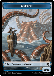 Octopus // Rabbit Double-Sided Token [Bloomburrow Commander Tokens]
