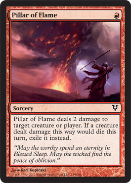 Pillar of Flame (Avacyn Restored) Light Play