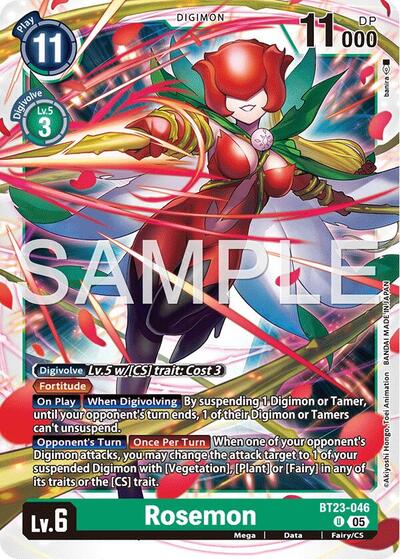 Rosemon (Hackers' Slumber) Near Mint - Nick Nack's Full Frontal Attack