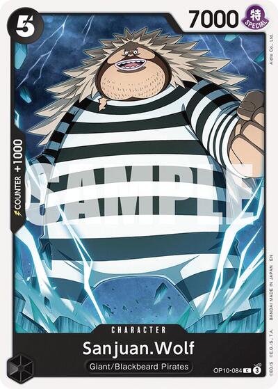 Sanjuan.Wolf (Reprint) (Starter Deck 27: BLACK Marshall.D.Teach) Near Mint - Nick Nack's Full Frontal Attack
