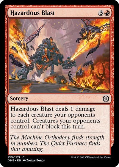 Hazardous Blast (Phyrexia: All Will Be One) Near Mint - Nick Nack's Full Frontal Attack