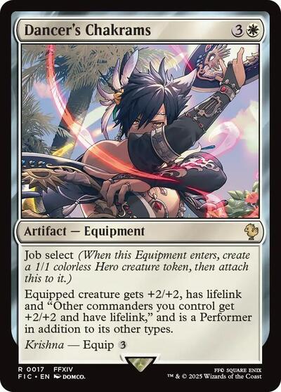 Dancer's Chakrams (Surge Foil) (Commander: FINAL FANTASY) Near Mint Foil - Nick Nack's Full Frontal Attack