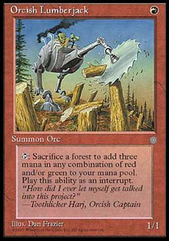 Orcish Lumberjack (Ice Age) Medium Play