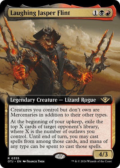 Laughing Jasper Flint (Extended Art) (Outlaws of Thunder Junction) Near Mint Foil - Nick Nack's Full Frontal Attack