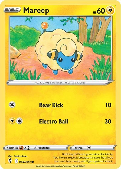 Mareep (SWSH07: Evolving Skies) Near Mint