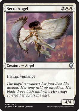 Serra Angel (Dominaria) Near Mint - Nick Nack's Full Frontal Attack