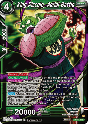 King Piccolo, Aerial Battle (Zenkai Series Tournament Pack Vol.6) (P-561) [Tournament Promotion Cards]