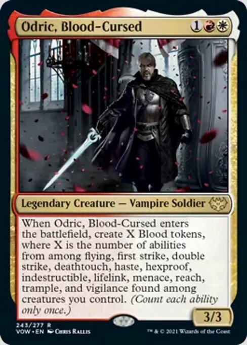 Odric, Blood - Cursed (Innistrad: Crimson Vow) Near Mint - Nick Nack's Full Frontal Attack