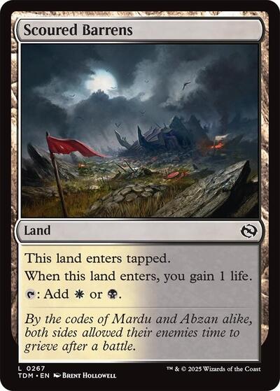 Scoured Barrens (Tarkir: Dragonstorm) Near Mint