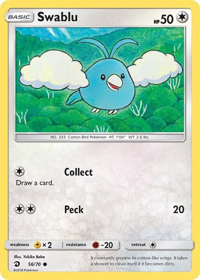 Swablu (56) (Dragon Majesty) Near Mint Reverse Holofoil