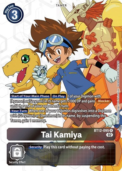 Tai Kamiya (Alternate Art) (Across Time) Near Mint Foil