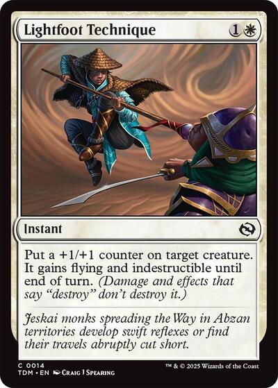 Lightfoot Technique (Tarkir: Dragonstorm) Near Mint