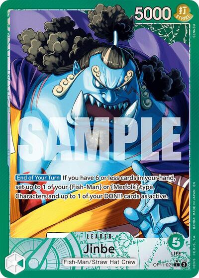 Jinbe (021) (Alternate Art) (A Fist of Divine Speed) Near Mint Foil