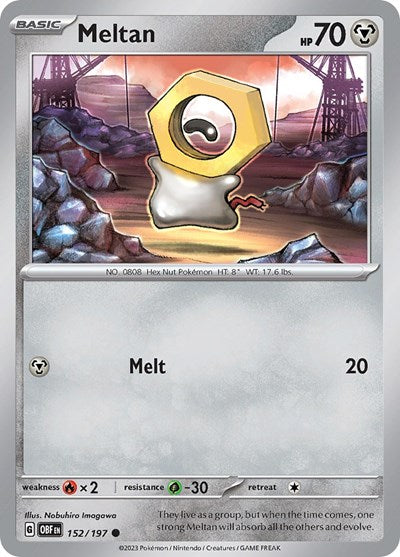 Meltan (Scarlet and  Violet: Obsidian Flames) Near Mint