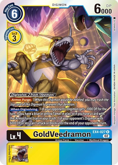 GoldVeedramon (Alternative Being Booster) Near Mint Foil