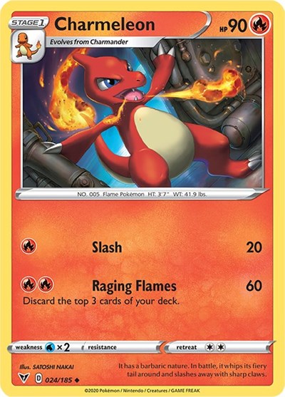 Charmeleon (SWSH04: Vivid Voltage) Near Mint
