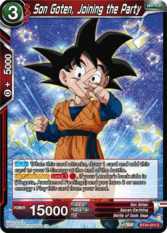 Son Goten, Joining the Party (BT24-012) [Beyond Generations]