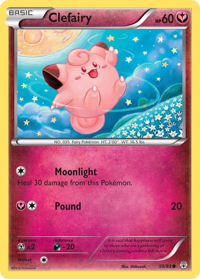 Clefairy (Generations) Near Mint Reverse Holofoil