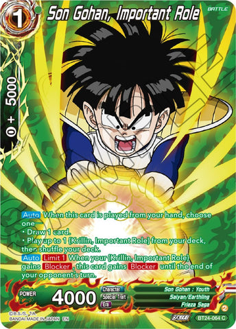 Son Gohan, Important Role (Collector Booster) (BT24-064) [Beyond Generations]