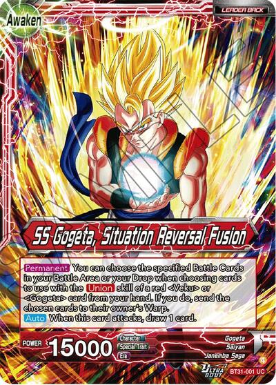 Son Goku and Vegeta // SS Gogeta, Situation Reversal Fusion (Impact Beyond Dimensions) Near Mint Foil