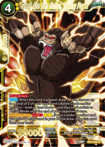 Great Ape Son Gohan, Raging Power (BT24-088) [Beyond Generations]