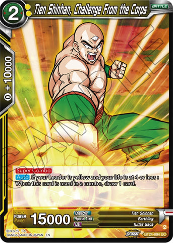 Tien Shinhan, Challenge From the Corps (BT24-094) [Beyond Generations]