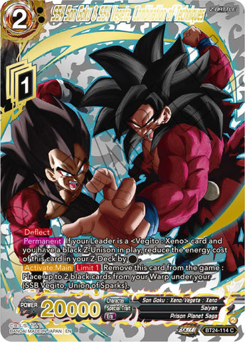 SS4 Son Goku & SS4 Vegeta, Combination of Techniques (Collector Booster) (BT24-114) [Beyond Generations]