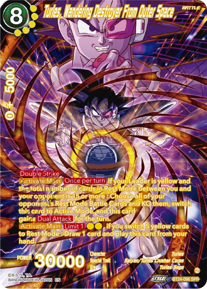 Turles, Wandering Destroyer From Outer Space (SPR) (BT24-096) [Beyond Generations]
