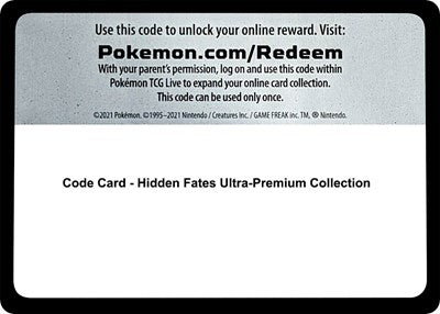 Code Card - Hidden Fates Ultra-Premium Collection (Hidden Fates) Near Mint