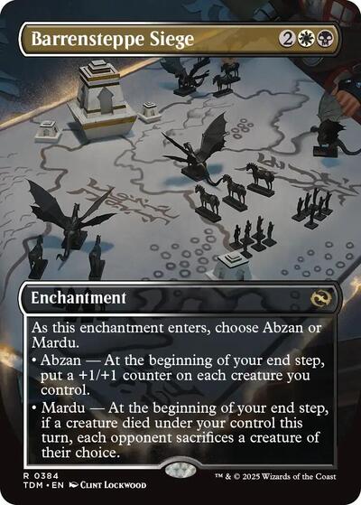 Barrensteppe Siege (Borderless) (Tarkir: Dragonstorm) Near Mint - Nick Nack's Full Frontal Attack