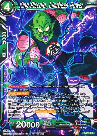 King Piccolo, Puissance illimitée (Power Booster) (P-153) [Cartes de promotion] 