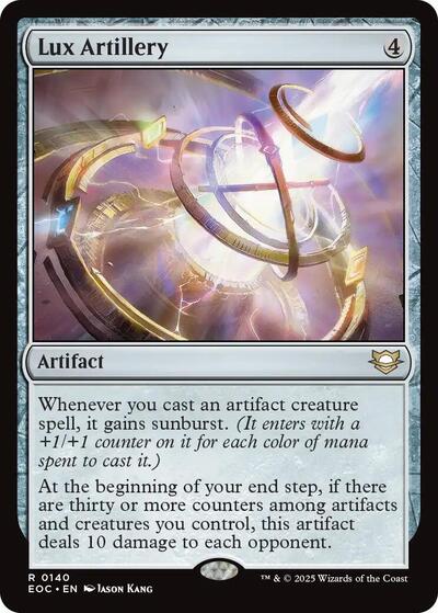 Lux Artillery (Commander: Edge of Eternities) Near Mint - Nick Nack's Full Frontal Attack