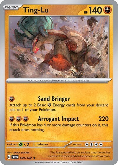 Ting - Lu (Scarlet and Violet: Paradox Rift) Near Mint Holofoil - Nick Nack's Full Frontal Attack