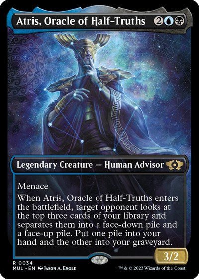 Atris, Oracle of Half - Truths (March of the Machine: Multiverse Legends) Near Mint Foil - Nick Nack's Full Frontal Attack