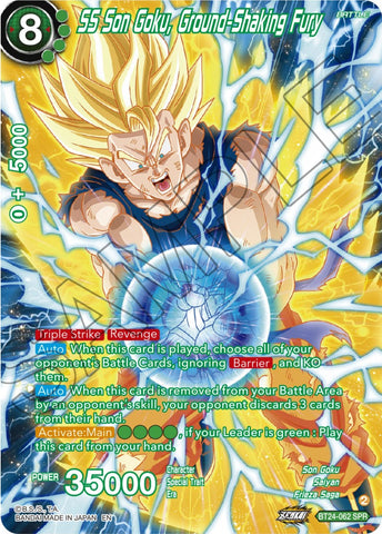 SS Son Goku, Ground-Shaking Fury (SPR) (BT24-062) [Beyond Generations]