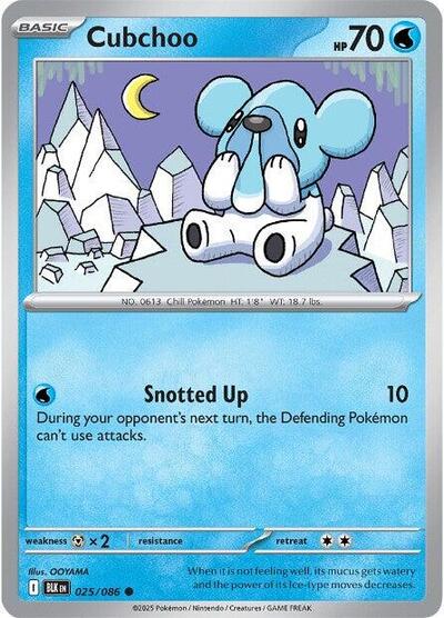 Cubchoo (SV: Black Bolt) Near Mint Reverse Holofoil - Nick Nack's Full Frontal Attack