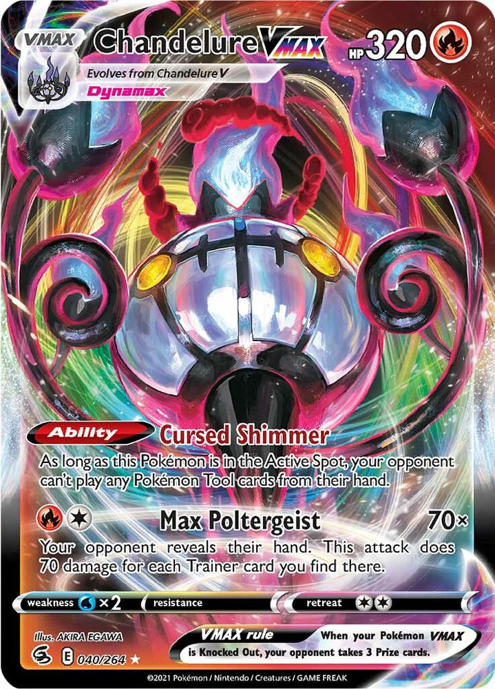 Chandelure VMAX (040/264) [Espada y escudo: Golpe de fusión] 