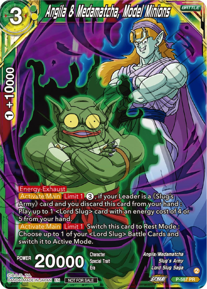 Angila & Medamatcha, Model Minions (Zenkai Series Tournament Pack Vol.7) (P-587) [Tournament Promotion Cards]