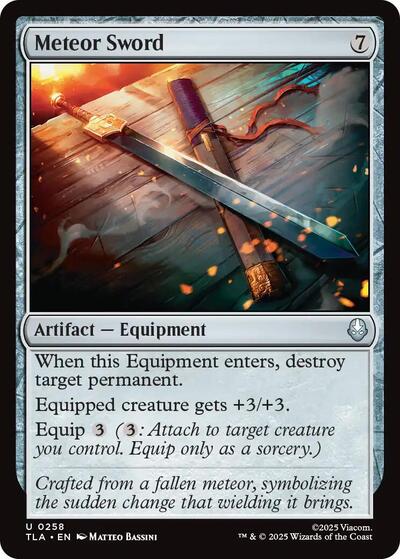 Meteor Sword (Avatar: The Last Airbender) Near Mint - Nick Nack's Full Frontal Attack