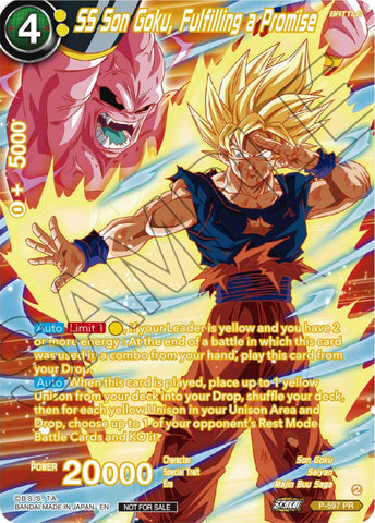 SS Son Goku, Fulfilling a Promise (Alternate Art) (Deluxe Pack 2024 Vol.1) (P-597) [Promotion Cards]