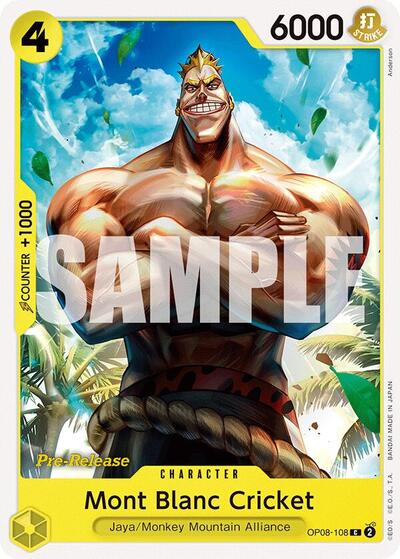 Mont Blanc Cricket (Two Legends Pre - Release Cards) Near Mint - Nick Nack's Full Frontal Attack